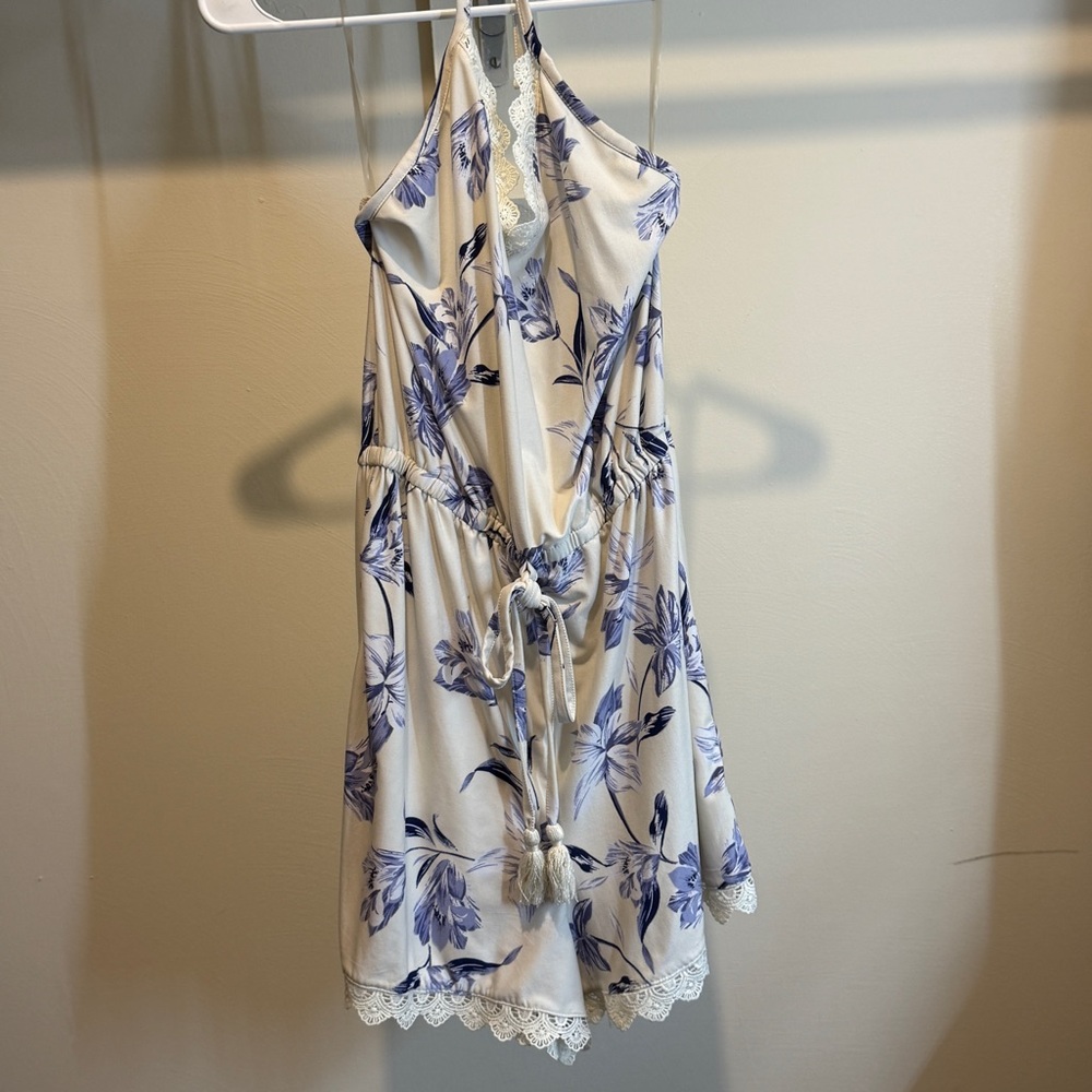 Derek Heart Blue and White romper